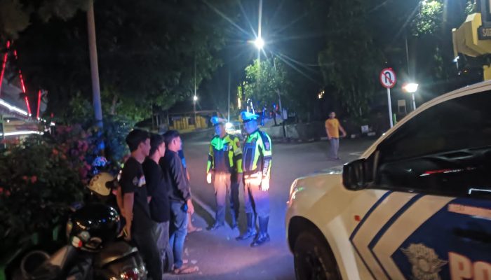 Sat Lantas Polres Soppeng Laksanakan Patroli Biru dalam Rangka Colling System