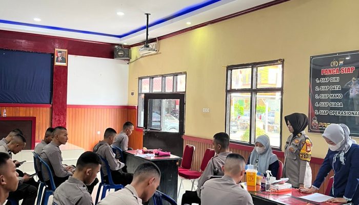 Pemeriksaan Kesehatan Bagi Bintara Remaja Polres Gowa