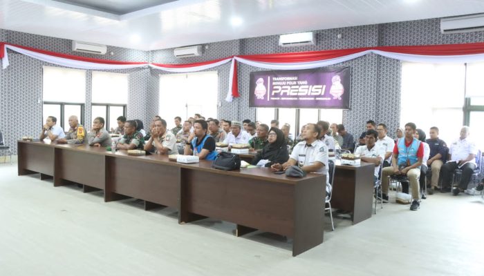Polres Soppeng Menggelar Rapat Koordinasi Pendistribusian Logistik KPU
