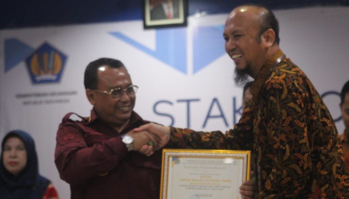 Lagi, Lapas Kelas II A Kota Pare-Pare Raih Penghargaan Terbaik Dalam Kinerja Pelaksanaan Anggaran Periode Ke II Tahun 2023