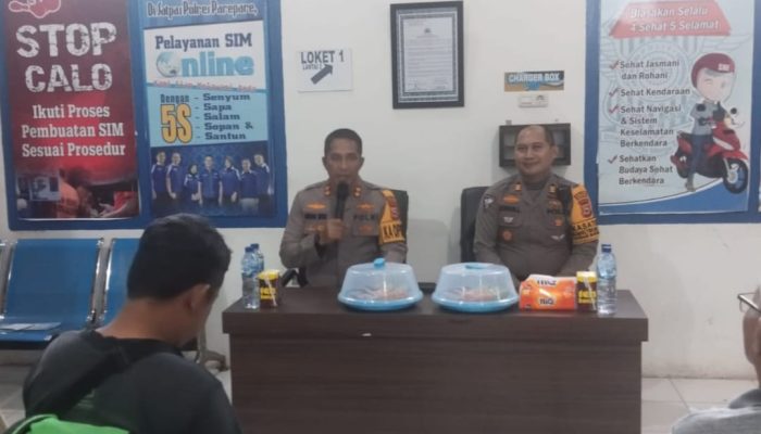 Didampingi Kasat Lantas, Kapolres Parepare Silaturahmi Dengan Korban Laka Lantas