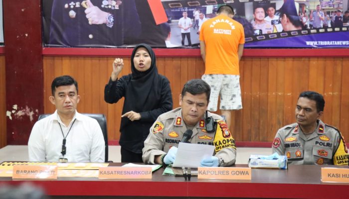 Pesan Dimedsos dan Jual Kembali, Seorang Pria di Gowa Kuasai Sabu 200 Gram Diamankan Petugas