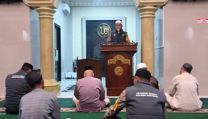 Melalui Safari Subuh, Ini Arahan Kabag Ren Polres Soppeng
