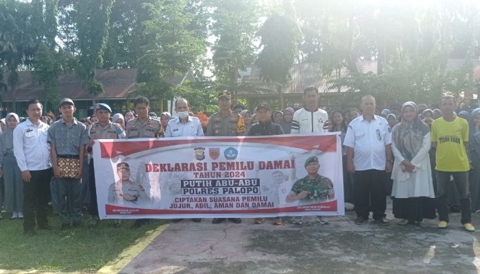 Komitmen Jaga Kamtibmas Jelang Pemilu, Pelajar dikota Palopo Deklarasikan Pemilu Damai