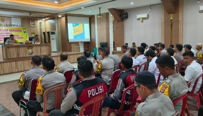 Mantapkan Persiapan Pengaman Jelang Pemilu, Polres Palopo Sosialisasikan Buku Panduan Pengawasa Polri