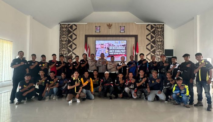 Satlantas Polres Luwu Deklarasi Anti Knalpot Tidak Sesuai Spektek