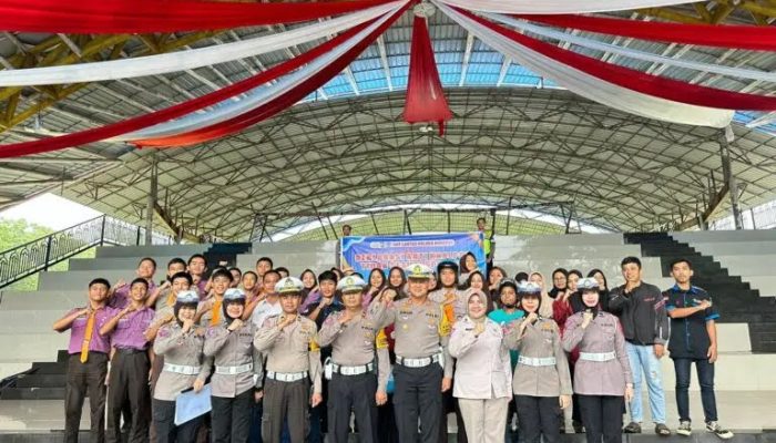 Sat Lantas Polres Pangkep Deklarasi Anti Knalpot Brong