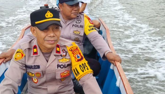 Kapolsek Sajoanging Polres Wajo Cek Lokasi TPS Terpencil di Wilayahnya