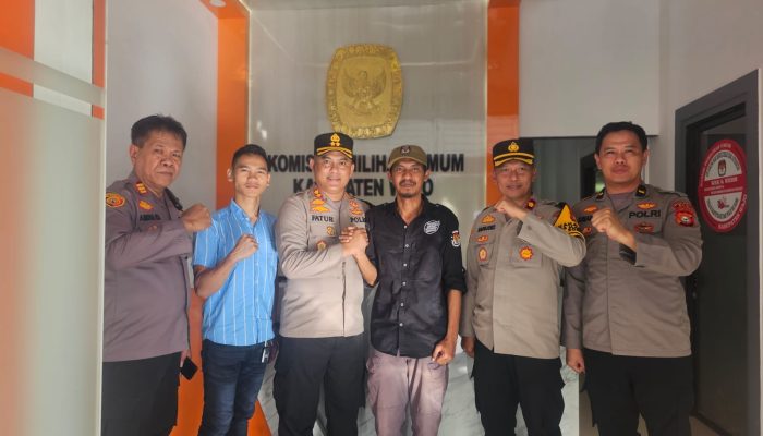 Kapolres AKBP Fatchur Silaturahmi ke KPU dan Bawaslu Wajo, Koordinasi Pemilu 2024