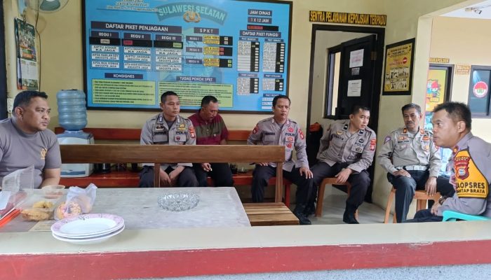 Waka Polres Gowa kontrol kesiapsiagann Polsek Jajaran
