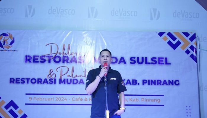 Restorasi Muda Sulsel (RMS) Sukses Menggelar Deklarasi, Darwin Daru Siap Membawa Perubahan Di Sulawesi Selatan