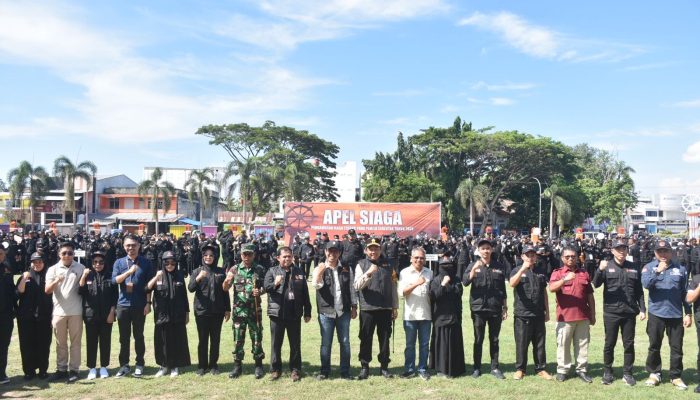 Kapolres Bulukumba Hadiri Apel Siaga Pengawasan Masa Tenang Pemilu 2024