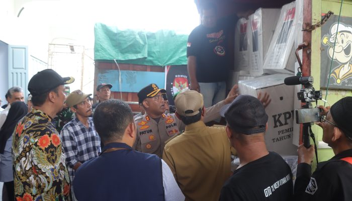 Menjelang Hari Pencoblosan, Kapolres Wajo Hadiri Apel Siaga Masa Tenang Pemilu