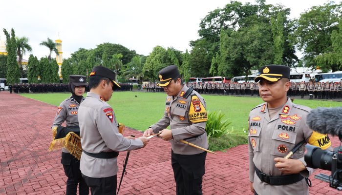 Kapolres Gowa Ikuti Apel Gelar Pasukan Penyerahan BKO untuk Pemilu Serentak 2024