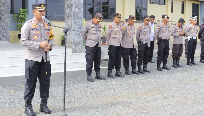 Kapolres soppeng pimpin apel Konsolidasi Pelepasan BKI Batalyon B Pelopor Satbrimob Polda Sulsel