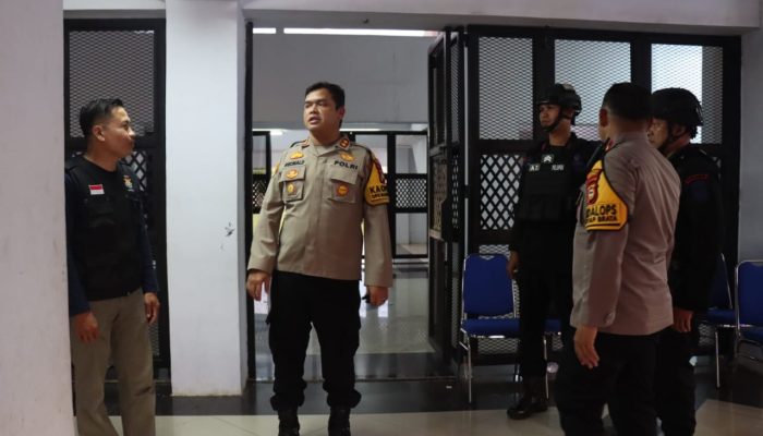 Kapolres Gowa Pastikan Kesiapan Personel Pengamanan Jelang Rekapitulasi dan Penghitungan Suara Di kantor PPK