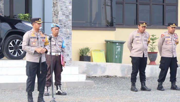 Kapolres Soppeng Pimpin Apel Pagi, Ini Arahannya