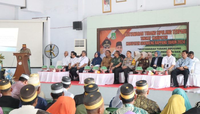 Kapolres Sidrap Hadiri Tudang Sipulung Tingkat Kabupaten Tahun 2024