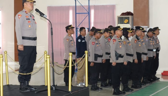 Polres Gowa Menggelar Upacara Penyerahan Piagam Penghargaan dari Kapolda Sulawesi Selatan dan Kapolres Gowa