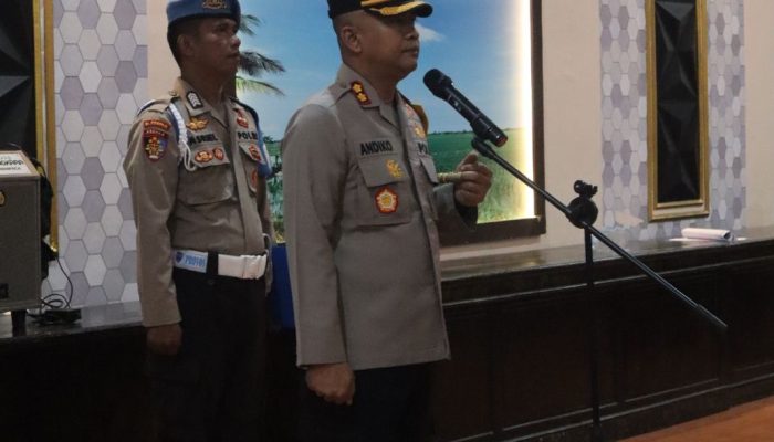 Pimpin Apel Jam Pimpinan Kapolres Pinrang Sampaikan Beberapa Penekanan