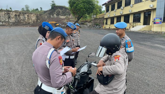 Ops Keselamatan Pallawa 2024, Polres Soppeng Laksanakan Gaktiplin Personil