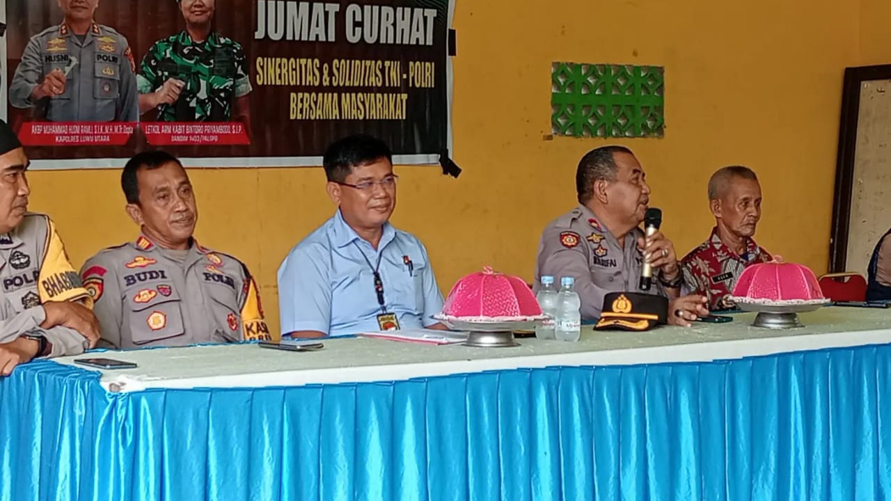 Jumat Curhat, Wakapolres Luwu Utara Memberikan Arahan ini Kepada Mahasiswa KKLP