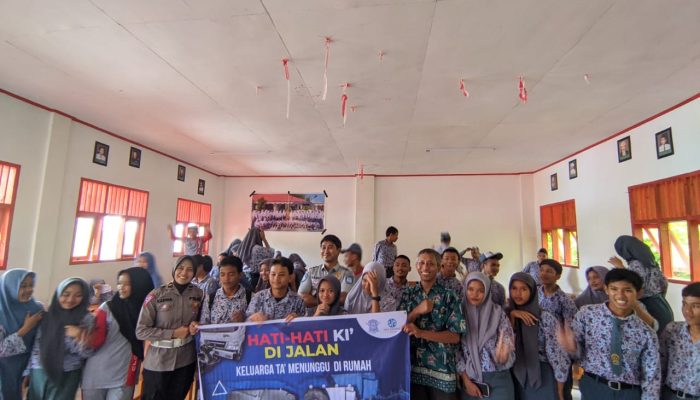 Satgas Preemtif Operasi Keselamatan Marano Polresta Mamuju, Gelar Sosialisasi Tertib Berlalu Lintas