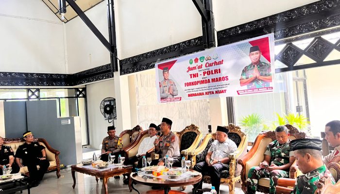 Polda Sulsel Gelar Jumat Curhat bersama Warga Mandai Kab. Maros