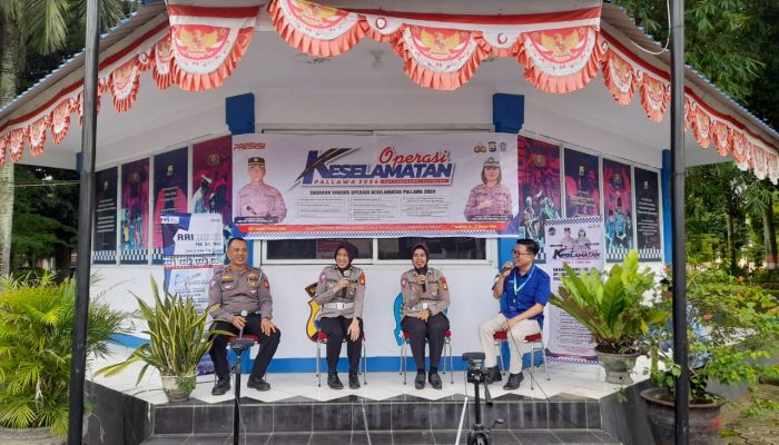 Dialog Interaktif di Radio, Satlantas Polres Bone Sosialisasikan Operasi Keselamatan