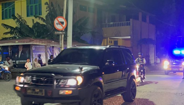 Kapolres Sidrap Pimpin Patroli Skala Besar di Bulan Ramadhan