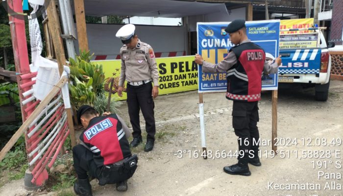 Sambut Libur Lebaran, Sat Lantas Polres Tator Cek Kelayakan Jalan