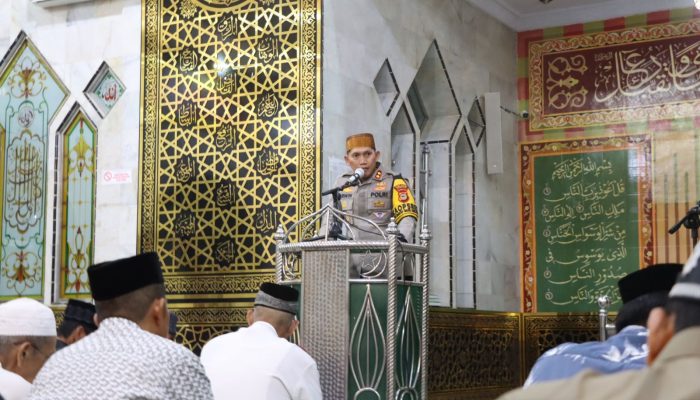 Kapolres Sidrap Memimpin Patroli dan Safari Ramadhan di Masjid Al-Khaerat Baranti
