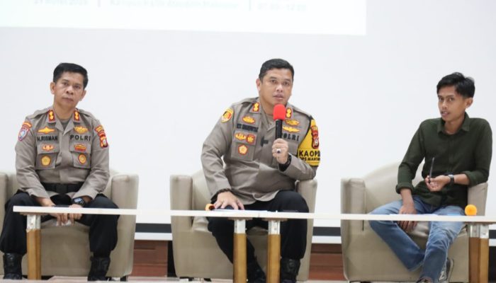 Usai Jadi Pemateri dan Menerima Laporan, Kapolres Gowa Perintahkan Personel Tingkatkan Patroli Disekitar Kampus UIN Alauddin Makassar