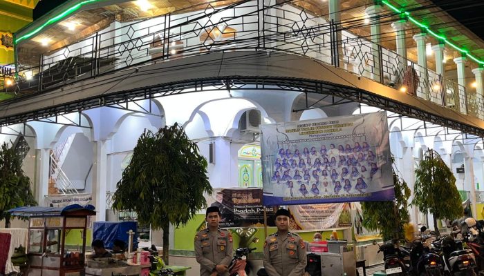 Jaga Kodusifitas Kamtibmas, Satgas KRYD Polres Majene Amankan Pelaksanaan Shalat Tarwih di Bulan Ramadan