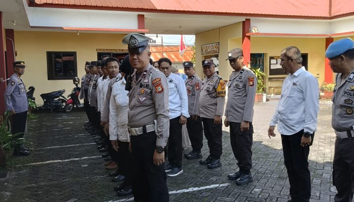 Pimpin Apel Perdana, Kapolsek Somba Opu Ajak Anggota Disiplin