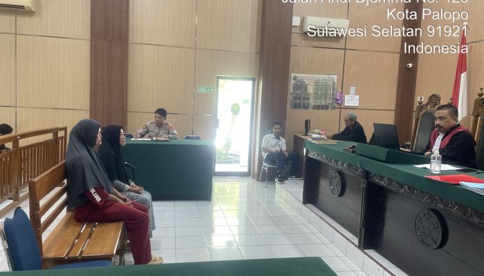 Antisipasi Gangguan Kamtibmas, Kasat Samapta Polres Palopo Pimpin Pengamanan Sidang