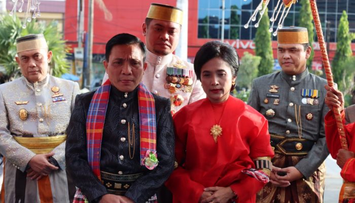 Kapolres Gowa Hadiri Penganugerahan Gelar Adat Kepada Kajati Sulsel di Museum Istana Balla Lompoa
