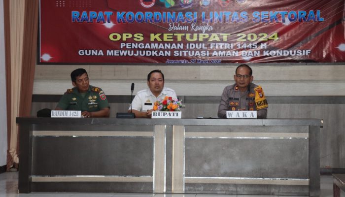 Polres Jeneponto Selenggarakan Rakor Lintas Sektor Dalam Rangka Persiapan Operasi Ketupat Lipu 2024