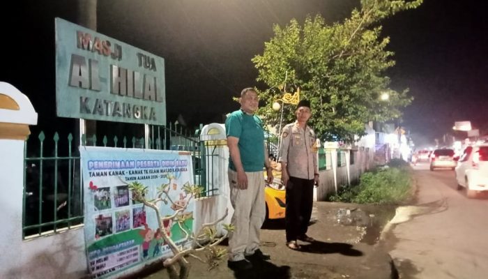 Polsek Somba Opu Laksanakan Patroli Pengamanan Sholat Tarawih