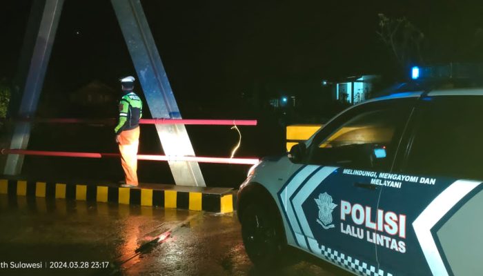 Intruksi Kapolres Palopo, Sejumlah Personil Laksanakan Patroli Siaga Bencana