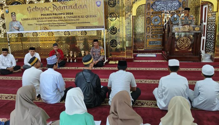 Bertajuk Gebyar Ramadhan, Polres Palopo Laksanakan Lomba Kegamaan Antar Sekolah