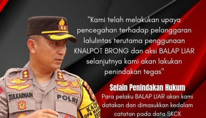 Ini Komitmen Kapolres Luwu Timur Tindak Tegas Pelaku Balap Liar