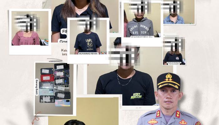 Kapolres Sidrap Turunkan Tim Resmob Sat Reskrim Polres Sidrap, 12 Pelaku Prostitusi Online Diamankan