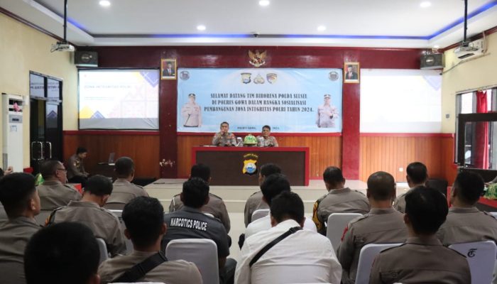 Polres Gowa Terima Kunjungan Dari Tim Biro Rena Polda Sulsel, Ini Tujuannya