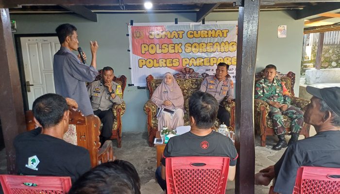 Jumat Curhat Polsek Soreang, Warga Jalan Sawi Sampaikan Sejumlah Permasalahan Sosial