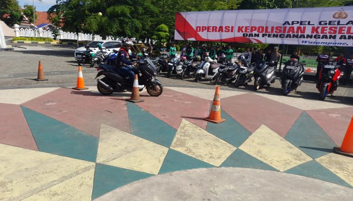 Ops Keselamatan Pallawa 2024, Satlantas Polres Bone Gelar Safety Riding