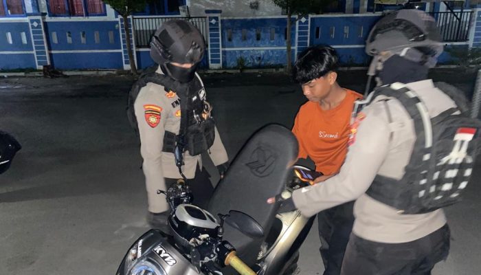Laksanakan Patroli Malam, Samapta Polres Majene Sasar Daerah Rawan Kriminalitas
