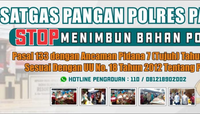 Kapolres Palopo : Stop Menimbun Bahan Pokok