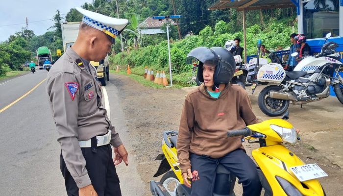 Hari ke 10 Operasi Keselamatan Marano 2024, Ditlantas Polda Sulbar Tilang Puluhan Kendaraan