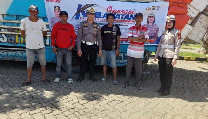 Ops Keselamatan, Satlantas Polres Bone Sosialisasi Larangan Truk ODOL